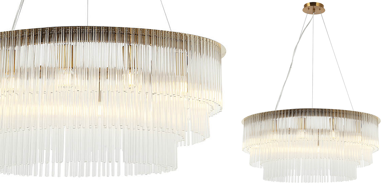 Люстра Harrison Chandelier gold 12 lamp Люстра Harrison Chandelier gold 12 lamp - Loft-Concept в Тюмени