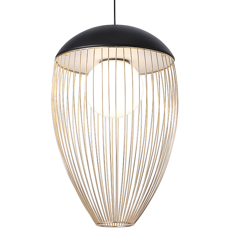 Подвесной светильник Cage Hanging Lamp 28 Белый Черный матовый Золотой Подвесной светильник Cage Hanging Lamp 28 Белый Черный матовый Золотой в Тюмени | Loft Concept