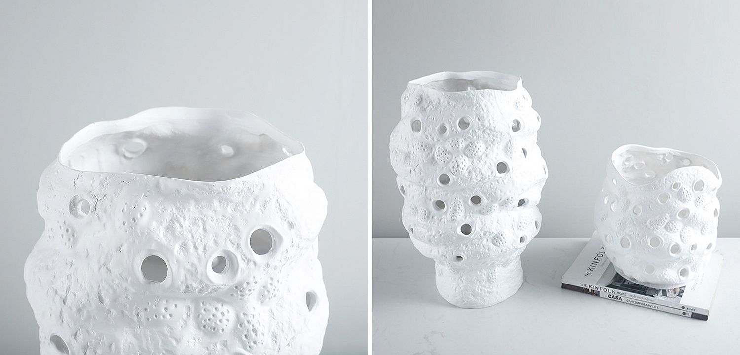 Ваза белая Rie White Vase S Ваза белая Rie White Vase S - Loft-Concept в Тюмени