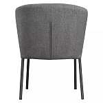 Стул серый с широкой закругленной спинкой Chair Gray Attractive варинант исполнения - 4 | Loft Concept в Тюмени