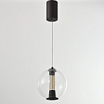 Подвесной светильник с плафоном в форме шара Inner Gleam Orb black  варинант исполнения - 6 | Loft Concept в Тюмени