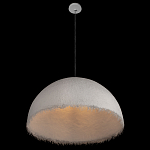 Подвесной светильник в форме купола белого цвета с ажурной бахромой Tactile Line варинант исполнения - 5 | Loft Concept в Тюмени