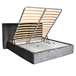 Кровать двуспальная серая с подъемным механизмом  Selecting the Best варинант исполнения - 2 | Loft Concept в Тюмени