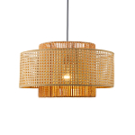 Подвесной светильник с абажуром из плтеного бамбука Light Inside the Cell варинант исполнения - 1 | Loft Concept в Тюмени