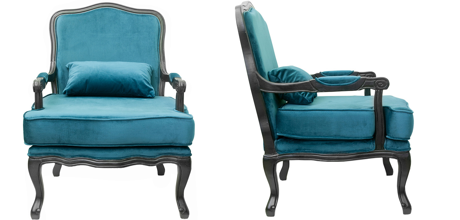 Кресло Harold Chair blue Кресло Harold Chair blue - Loft-Concept в Тюмени