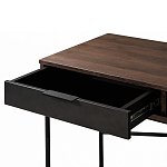 Стол рабочий в стиле лофт с ящиком и нишей для хранения Urban Style Space 2 варинант исполнения - 4 | Loft Concept в Тюмени