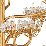 Люстра золотая в виде растения Golden Flower Glade варинант исполнения - 1 | Loft Concept в Тюмени