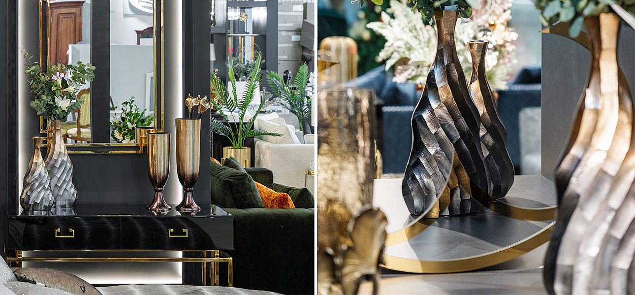 Ваза Top black and gold Ваза Top black and gold - Loft-Concept в Тюмени