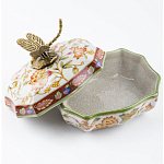 Фарфоровая шкатулка с бронзовой стрекозой Eden Garden варинант исполнения - 4 | Loft Concept в Тюмени