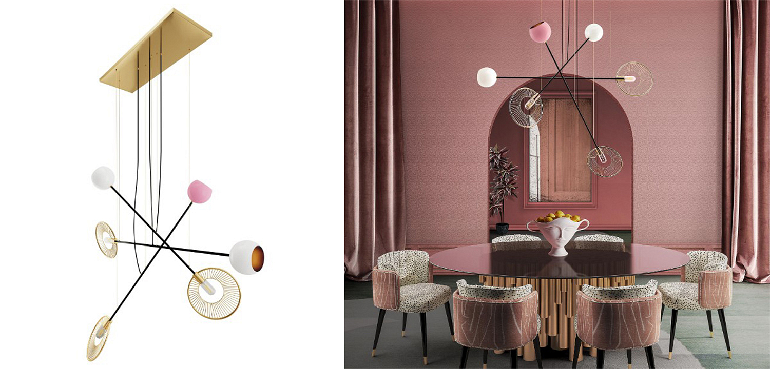 Дизайнерская Люстра Melrose Suspension Lamp Brass Aluminum Lacquered Дизайнерская Люстра Melrose Suspension Lamp Brass Aluminum Lacquered - Loft-Concept в Тюмени