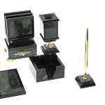 Настольный письменный набор из нефрита в подарочной коробке Victorious варинант исполнения - 5 | Loft Concept в Тюмени
