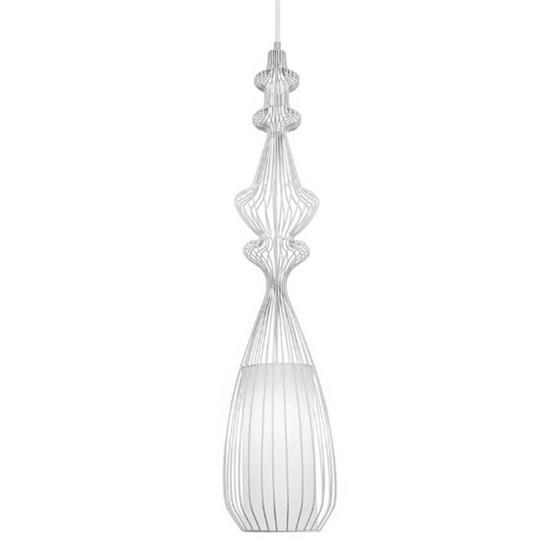 Подвесной светильник Wire Dream Pendant 1 Белый Белый Подвесной светильник Wire Dream Pendant 1 Белый Белый в Тюмени | Loft Concept
