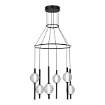 Люстра светодиодная с 6-ю сферическими стеклянными плафонами Splatter варинант исполнения - 1 | Loft Concept в Тюмени