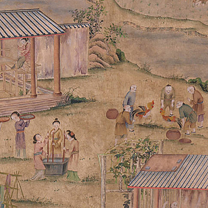 Обои ручная роспись Coutts Mahogany