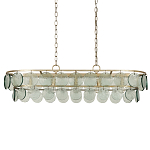 Люстра овальной формы с каскадом из декоративных элементов Harmony of Light варинант исполнения - 3 | Loft Concept в Тюмени