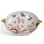 Белое фарфоровое блюдо с изображением бабочек Eden Garden варинант исполнения - 2 | Loft Concept в Тюмени