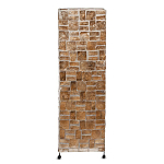 Торшер из перламутра на металлическом каркасе Indonesian Tower 2 варинант исполнения - 1 | Loft Concept в Тюмени