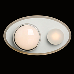 Бра овальной формы белого цвета с 2-мя лампами Lunar Pebbles варинант исполнения - 2 | Loft Concept в Тюмени