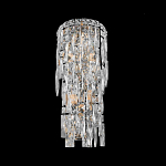 Бра с каскадом из прозрачного хрусталя и корпусом из металла цвета хром Constant Sparks варинант исполнения - 3 | Loft Concept в Тюмени