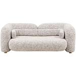 Дизайнерский двухместный диван с мягкими спинкой и подлокотниками бежевый Madelaine Sofa Beige варинант исполнения - 1 | Loft Concept в Тюмени