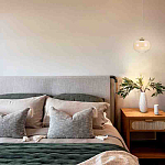 Подвесной светильник с янтарным рифленым стеклянным плафоном Ferm Living варинант исполнения - 7 | Loft Concept в Тюмени