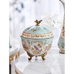 Шкатулка голубого цвета с цветочными орнаментами Blue Garden варинант исполнения - 7 | Loft Concept в Тюмени