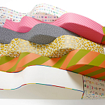 Дизайнерский модульный диван волнистой формы с цветным принтом Poltronova Superonda Sofa варинант исполнения - 43 | Loft Concept в Тюмени