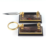 Настольный письменный набор из яшмы и долерита с декором Двуглавый орел Manager Organizer варинант исполнения - 5 | Loft Concept в Тюмени