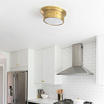 Потолочный светильник круглый цвета состаренная латунь Modern Simple Ceiling Light варинант исполнения - 3 | Loft Concept в Тюмени