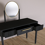 Туалетный Стол с зеркалом Primo Черный дуб варинант исполнения - 7 | Loft Concept в Тюмени