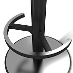 Барный стул вращающийся со спинкой и подлокотниками Douglas Rhombus Черный Велюр варинант исполнения - 5 | Loft Concept в Тюмени