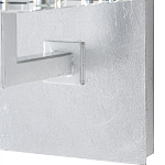 Бра серебряное с фактурным прозрачным абажуром Optical Crystal варинант исполнения - 2 | Loft Concept в Тюмени