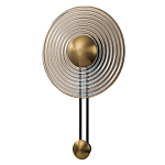 Бра с янтарным стеклянным диском и золотистыми акцентами Savio Glass Disc варинант исполнения - 1 | Loft Concept в Тюмени