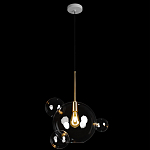 Подвесной светильник со стеклянными плафоном в виде шара и золотыми деталями & Coombes варинант исполнения - 2 | Loft Concept в Тюмени