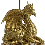 Настольная лампа с абажуром Дракон Golden Dragon Lamp Beige варинант исполнения - 6 | Loft Concept в Тюмени