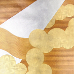 Обои ручная роспись в стиле Арт-деко Namban Colourway SC-290 on Deep Rich Gold gilded paper варинант исполнения - 1 | Loft Concept в Тюмени