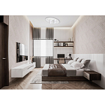 Потолочный светильник овальной формы белого цвета с 7-ю лампами Lunar Pebbles варинант исполнения - 12 | Loft Concept в Тюмени