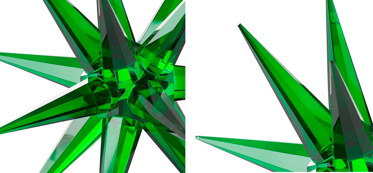 Статуэтка стеклянная зеленая звезда Green Star Статуэтка стеклянная зеленая звезда Green Star - Loft-Concept в Тюмени