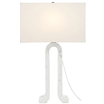 Настольная лампа на арочном корпусе с прямоугольным абажуром One Piece Support варинант исполнения - 2 | Loft Concept в Тюмени