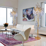 Торшер в виде золотого дерева с листьями FAIRYTREE Light варинант исполнения - 3 | Loft Concept в Тюмени