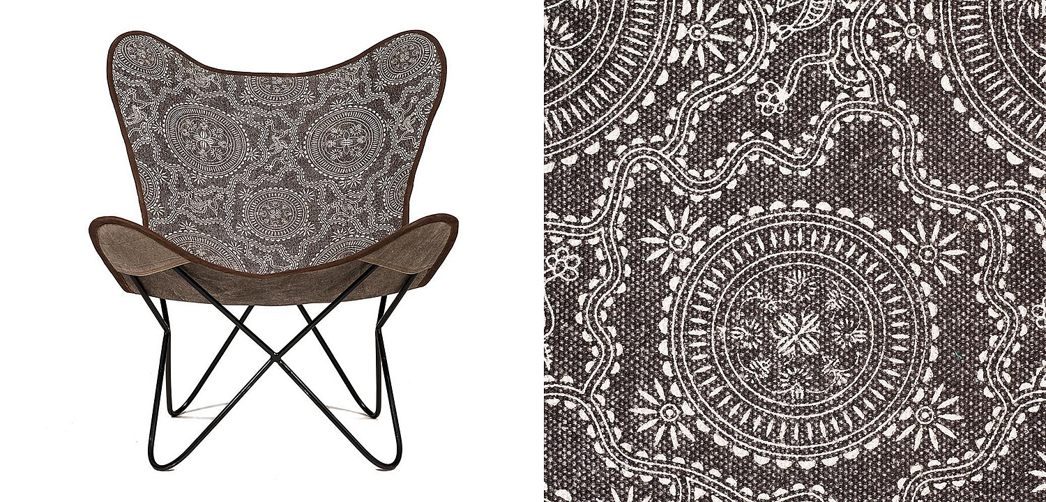 Кресло Indian black and white pattern - Loft-Concept в Тюмени