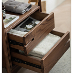 Вешалка деревянная с 2- мя ящиками Moon Walnut Furniture варинант исполнения - 9 | Loft Concept в Тюмени