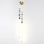 Бра с 2-мя вертикальными акриловыми светодиодными трубками и декоративными шариками PEARLS Suspension варинант исполнения - 1 | Loft Concept в Тюмени