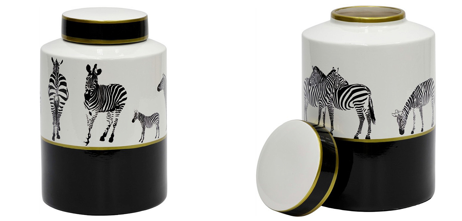 Ваза Zebra Vase white and black 26 Ваза Zebra Vase white and black 26 - Loft-Concept в Тюмени