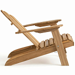 Уличное кресло из массива акации Adirondack Wooden Chair Natural варинант исполнения - 5 | Loft Concept в Тюмени