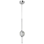 Подвесной светильник с плафоном из хрустального шара Crystal Bubbles Chrome Hanging Lamp варинант исполнения - 2 | Loft Concept в Тюмени
