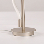 Настольная лампа белым изогнутым плафоном на круглой подставке Luke Lampco Tracer Lamp варинант исполнения - 11 | Loft Concept в Тюмени