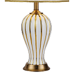 Настольная лампа с абажуром Celestina White Gold Lampshade Table Lamp варинант исполнения - 3 | Loft Concept в Тюмени