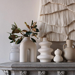 Светло-Бежевое Панно из нитей White Landscape Wall Hanging варинант исполнения - 2 | Loft Concept в Тюмени