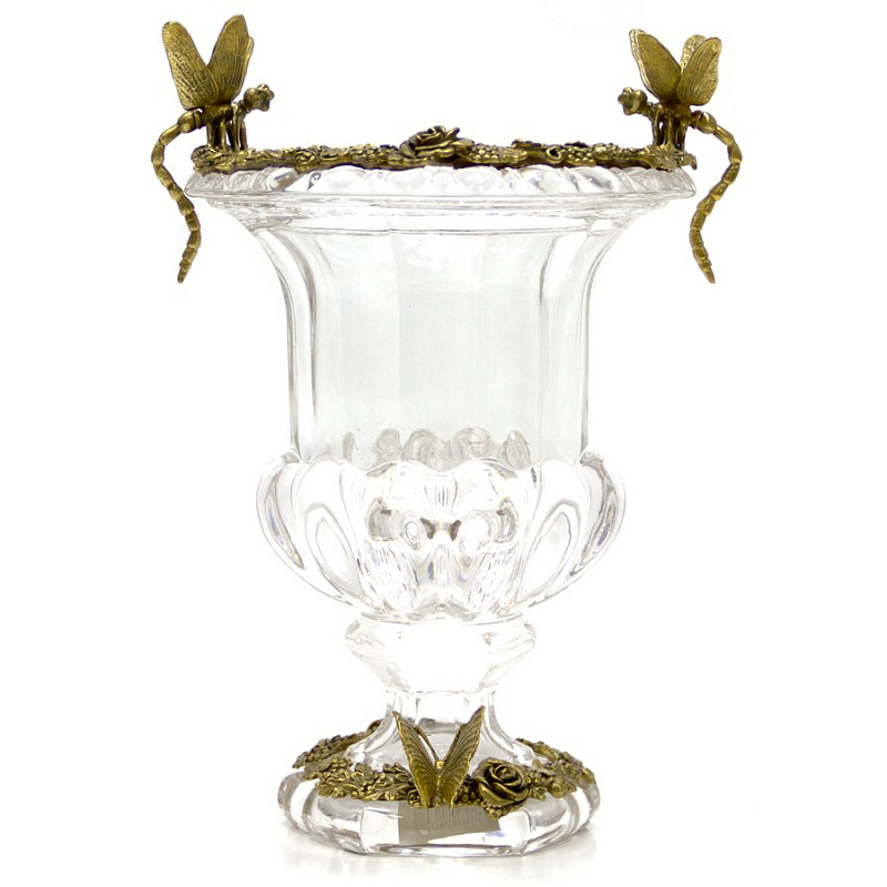 Ваза Transparent Goblet Прозрачный (Transparent) Бронза Ваза Transparent Goblet Прозрачный (Transparent) Бронза в Тюмени | Loft Concept